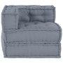 Pouffe Modular  Gris 70x70x54 Tela | Foro24.es | Tu tienda online para hogar, jardín y más Foro24.es