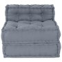 Pouf Modular  Gris 70x70x54 Tela | Foro24.es | Tu tienda online para hogar, jardín y más Foro24.es