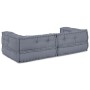 Pouffe Modular  Gris 140x70x36 Tela | Foro24.es | Tu tienda online para hogar, jardín y más Foro24.es