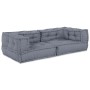 Pouffe Modular  Gris 140x70x36 Tela | Foro24.es | Tu tienda online para hogar, jardín y más Foro24.es