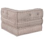 Pouffe Modular Marrón Claro 70x70x54 Tela de , Cojines para sillas y sofás - Ref: Foro24-4019053, Precio: 151,52 €