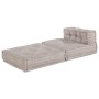 Pouffe Modular Marrón Claro 70x70x54 Tela