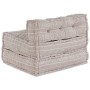 Pouffe Modular Marrón Claro 70x70x54 Tela