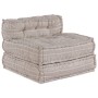 Pouffe Modular Marrón Claro 70x70x54 Tela