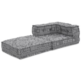 Pouf Modular Gris Claro 70x70x54 Tela