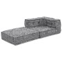 Pouf Modular Gris Claro 70x70x54 Tela von , Kissen für Stühle und Sofas - Ref: Foro24-4019057, Preis: 153,00 €, Rabatt: %