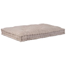 Cojín de Pallet Marrón Claro 120x80x12 cm Tela