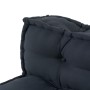 Cojín de Sofá Pallet con Respaldo VidaXL en Tela Antracita | Foro24.es | Tu tienda online para hogar, jardín y más Foro24.es