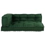 Cojín para sofá de palets con soporte para brazos y respaldo de tela verde by , Cushions for chairs and sofas - Ref: Foro24-4...
