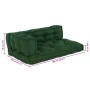 Cojín para sofá de palets con soporte para brazos y respaldo de tela verde by , Cushions for chairs and sofas - Ref: Foro24-4...