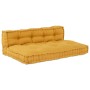 Cojín de sofá de palets con soporte para la espalda, en tela amarilla by , Cushions for chairs and sofas - Ref: Foro24-401909...