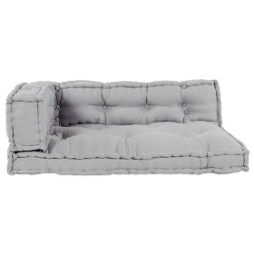 Cojín de sofá de palets con soporte para el brazo y espalda de tela gris von , Kissen für Stühle und Sofas - Ref: Foro24-4019...