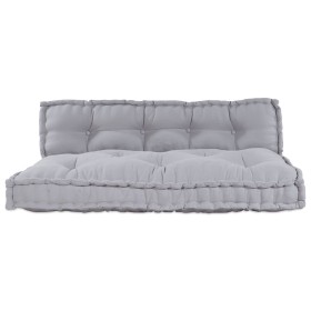 Cojín de Sofá de Palé de con Respaldo de Tela Gris de , Cojines para sillas y sofás - Ref: Foro24-4019099, Precio: 108,44 €