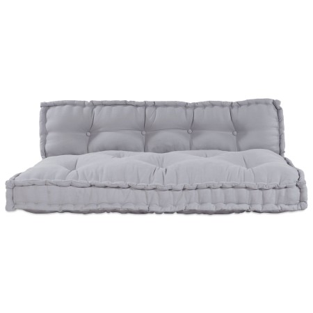 Cojín de Sofá de Palé de con Respaldo de Tela Gris de , Cojines para sillas y sofás - Ref: Foro24-4019099, Precio: 108,44 €