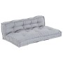 Cojín de Sofá de Palé de con Respaldo de Tela Gris de , Cojines para sillas y sofás - Ref: Foro24-4019099, Precio: 108,44 €