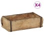 Bandejas 4 pcs 30x15x9 cm Madera Sólida Recuperada de , Bolsas para almacenaje - Ref: Foro24-4019609, Precio: 36,66 €, Descue...