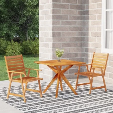 Garten-Essgruppe 3-teilig aus massivem Akazienholz von vidaXL, Gartensets - Ref: Foro24-3087135, Preis: 288,04 €, Rabatt: %