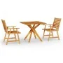 Garten-Essgruppe 3-teilig aus massivem Akazienholz von vidaXL, Gartensets - Ref: Foro24-3087135, Preis: 288,04 €, Rabatt: %