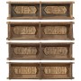 Bandejas 4 pcs 60,5x15x9 cm Madera Sólida Recuperada de , Bolsas para almacenaje - Ref: Foro24-4019611, Precio: 79,09 €, Desc...