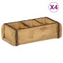 Bandejas 4 pcs 30x14x9 cm Madera Sólida Recuperada de , Bolsas para almacenaje - Ref: Foro24-4019613, Precio: 51,81 €, Descue...