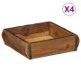 Bandejas 4 piezas 31x29x10 cm Madera Sólida Reciclada de , Bolsas para almacenaje - Ref: Foro24-4019616, Precio: 89,52 €, Des...