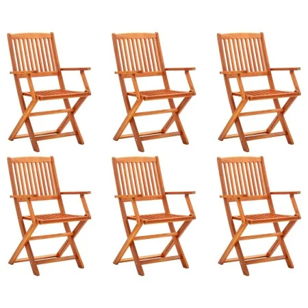 Klappbare Gartenstühle 6 Stück aus massivem Eukalyptusholz von vidaXL, Gartenstühle - Ref: Foro24-3087147, Preis: 262,06 €, R...