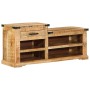 Banco de Zapatos 110x35x50 cm Madera Maciza Rústica de Mango | Foro24.es | Tu tienda online para hogar, jardín y más Foro24.es