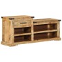 Banco de Zapatos 110x35x50 cm Madera Maciza Rústica de Mango | Foro24.es | Tu tienda online para hogar, jardín y más Foro24.es
