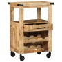 Carro de Cocina 55x40x80 cm Madera Maciza Rústica de Mango by , Kitchen and dining carts - Ref: Foro24-4019632, Price: 207,93...