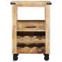 Carro de Cocina 55x40x80 cm Madera Maciza Rústica de Mango by , Kitchen and dining carts - Ref: Foro24-4019632, Price: 207,93...