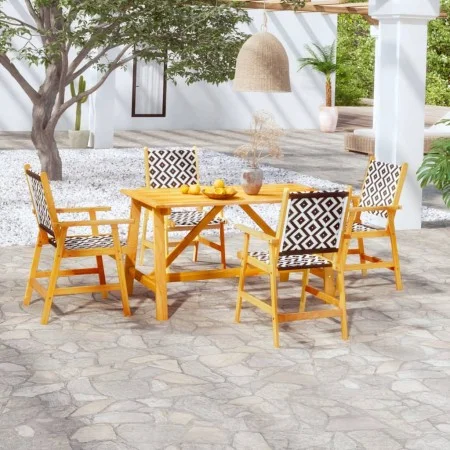Garden dining set 5 pieces solid acacia wood by vidaXL, Garden sets - Ref: Foro24-3087124, Price: 374,36 €, Discount: %