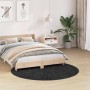 Alfombra Shaggy de con respaldo de látex Gris oscuro ø160 cm by , Rugs - Ref: Foro24-4019775, Price: 65,70 €, Discount: %