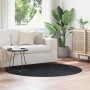 Alfombra Shaggy de con respaldo de látex Gris oscuro ø160 cm by , Rugs - Ref: Foro24-4019775, Price: 65,70 €, Discount: %