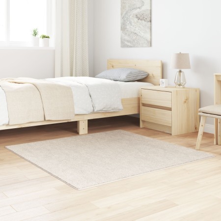 Alfombra peluda de alta pila crema 120x120 cm PP von , Teppiche - Ref: Foro24-4019783, Preis: 38,59 €, Rabatt: %