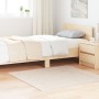 Alfombra peluda de alta pila crema 120x120 cm PP von , Teppiche - Ref: Foro24-4019783, Preis: 38,59 €, Rabatt: %