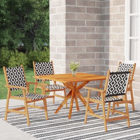 Garten-Essgruppe 5-teilig aus massivem Akazienholz von vidaXL, Gartensets - Ref: Foro24-3087140, Preis: 404,49 €, Rabatt: %