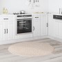 Alfombra de pelo largo  con respaldo de látex Crema ø120 cm | Foro24.es | Tu tienda online para hogar, jardín y más Foro24.es