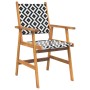 Garden dining set 5 pieces solid acacia wood by vidaXL, Garden sets - Ref: Foro24-3087140, Price: 404,49 €, Discount: %