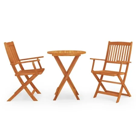 Folding garden dining set 3 pieces eucalyptus wood by vidaXL, Garden sets - Ref: Foro24-3087159, Price: 150,60 €, Discount: %