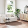 Alfombra Shaggy con respaldo de látex Marrón ø160 cm by , Rugs - Ref: Foro24-4019801, Price: 65,70 €, Discount: %