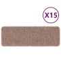 Alfombrillas de Escalera  con Respaldo de Látex Marrón Claro 25x60 cm | Foro24.es | Tu tienda online para hogar, jardín y más Foro24.es
