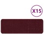 Alfombrillas para Escaleras con Respaldo de Latex Borgoña 25x60 cm | Foro24.es | Tu tienda online para hogar, jardín y más Foro24.es