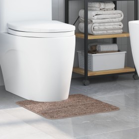 Alfombrilla de baño U con forma de U Marrón 50x50
