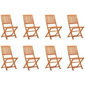 Klappbare Gartenstühle 8 Stück aus massivem Eukalyptusholz von vidaXL, Gartenstühle - Ref: Foro24-3087150, Preis: 321,12 €, R...