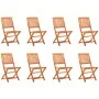 Klappbare Gartenstühle 8 Stück aus massivem Eukalyptusholz von vidaXL, Gartenstühle - Ref: Foro24-3087150, Preis: 308,26 €, R...