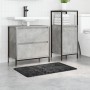 Alfombrilla de baño rectangular gris oscuro 50x80 cm de polipropileno antideslizante von , Teppiche und Badematten - Ref: For...