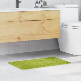 Alfombrilla de baño rectangular verde 50x80 cm de