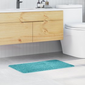 Alfombrilla de baño rectangular turquesa 50x80 cm de polipropileno antideslizante von , Teppiche und Badematten - Ref: Foro24...