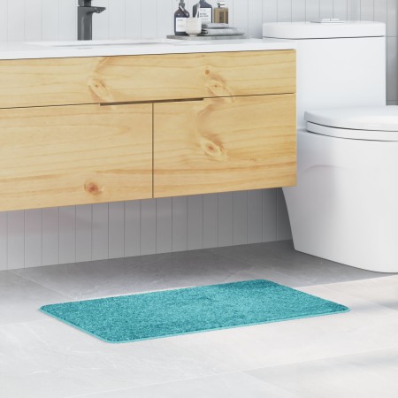 Alfombrilla de baño rectangular turquesa 50x80 cm de polipropileno antideslizante von , Teppiche und Badematten - Ref: Foro24...