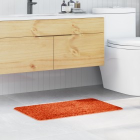 Alfombrilla de baño rectangular naranja 50x80 cm